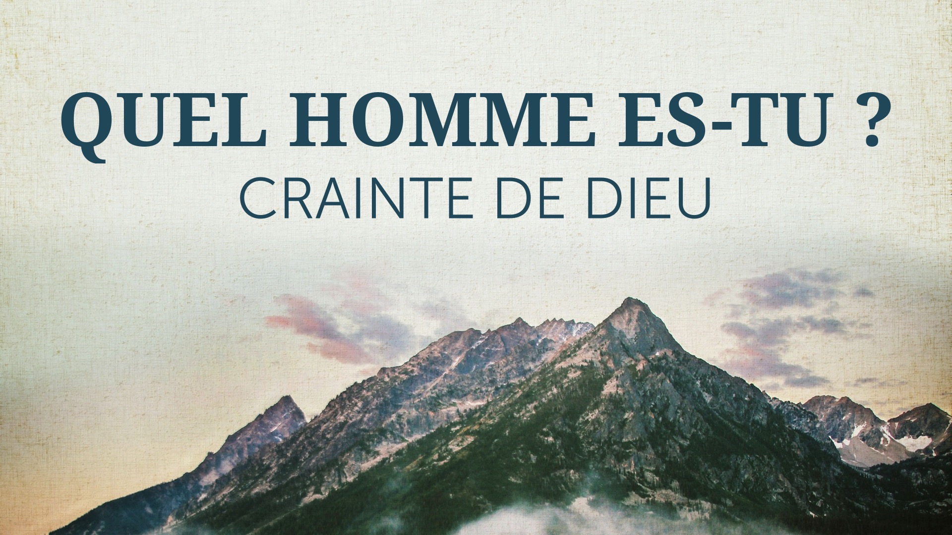 Quel homme es-tu ?