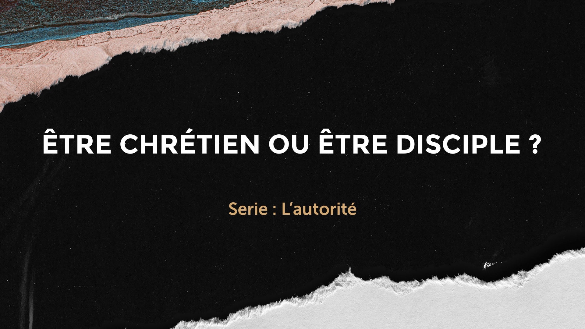 Être chrétien ou être disciple ?